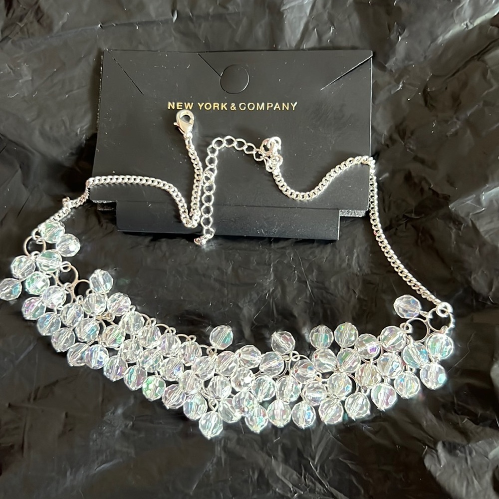 NWT New York and Company choker and necklace crystal beads